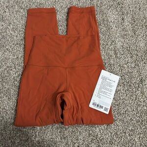 lululemon orange leggings